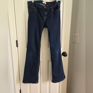 Banana Republic Indigo Wide Leg Jeans